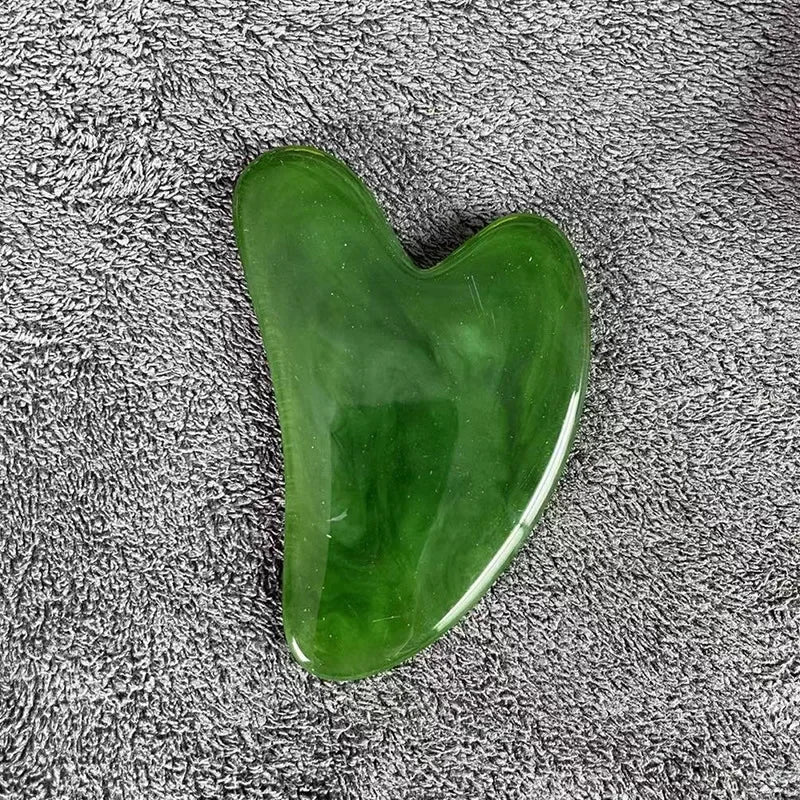 Portable Natural Resin Gua Sha Scraper Board Rose Quartz Scraper Face Lifting Anti-Wrinkle Massage Board Body Beauty Spa Massage