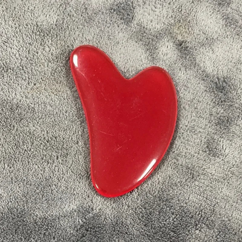 Portable Natural Resin Gua Sha Scraper Board Rose Quartz Scraper Face Lifting Anti-Wrinkle Massage Board Body Beauty Spa Massage