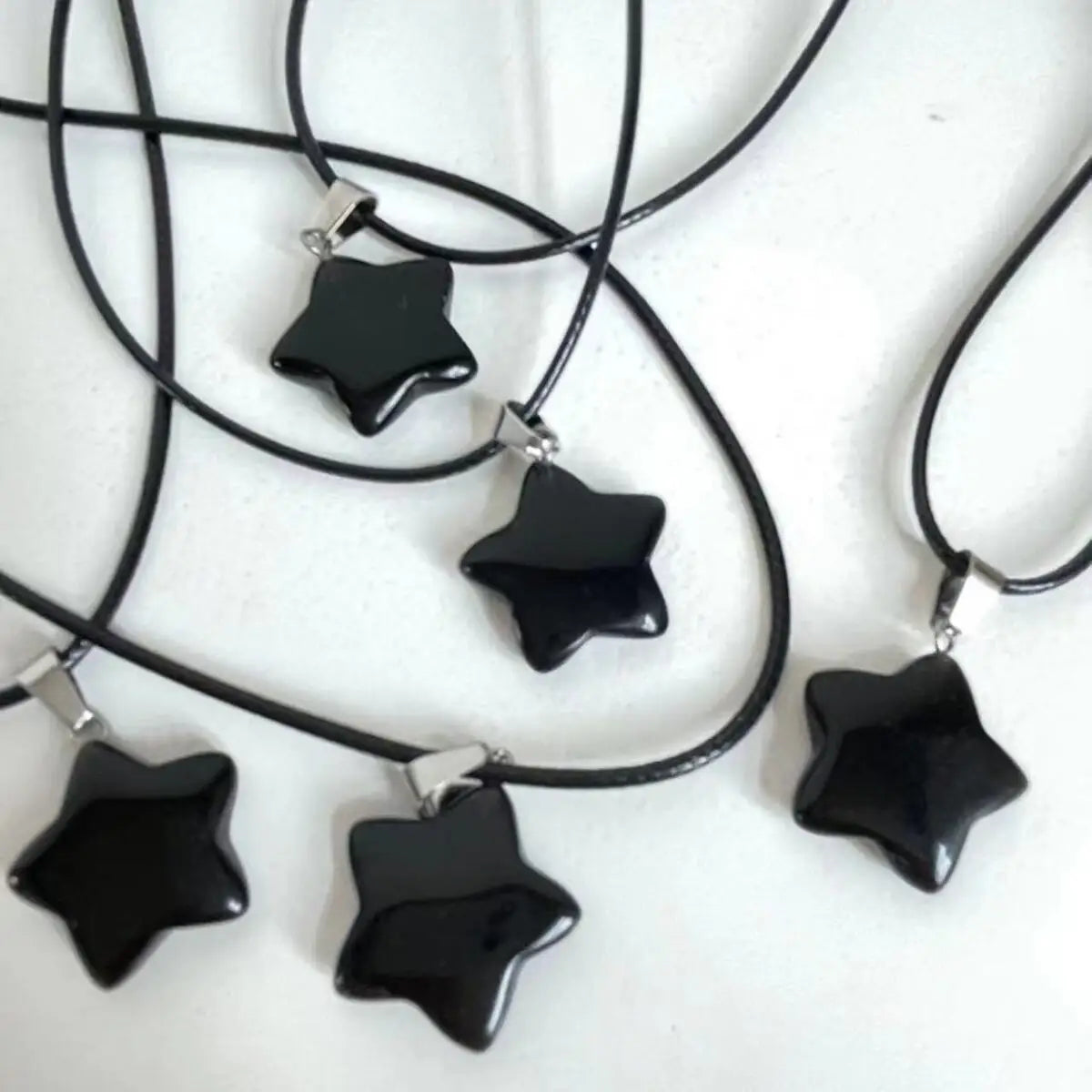Trend Natural Stone Hexagon Crystal Rose Quartz Opal Star Pendant Necklace for Women Fluorite Lapis Bullet Pendulum Jewelry Gift
